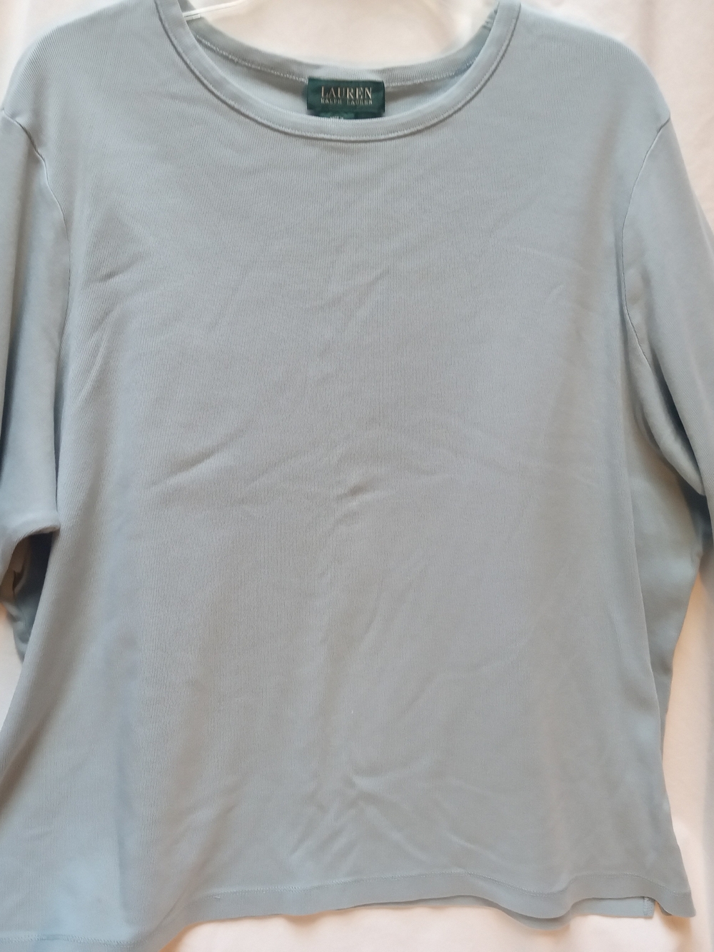 Lauren Ralph Lauren Pale Blue Long Sleeve Crewneck